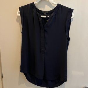 J Crew Navy Women's Blouse (Size 4)